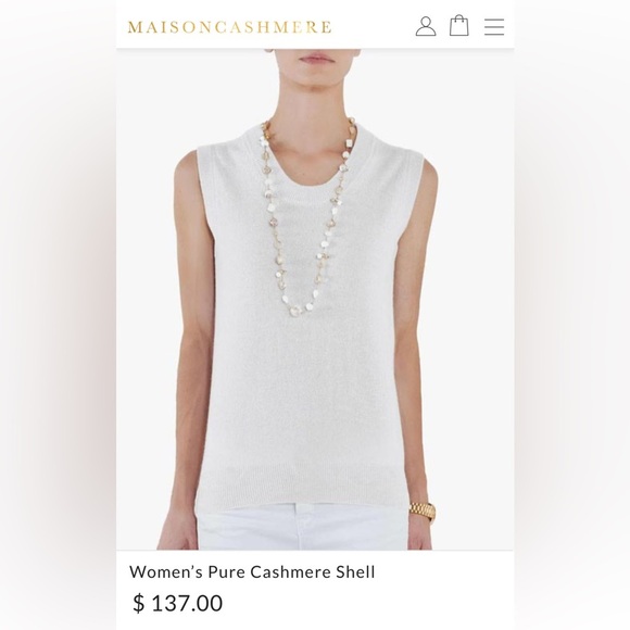 🐦‍🔥 MAISON 🐦‍🔥CASHMERE Women’s Pure Cashmere vest Camel size M - Picture 3 of 17